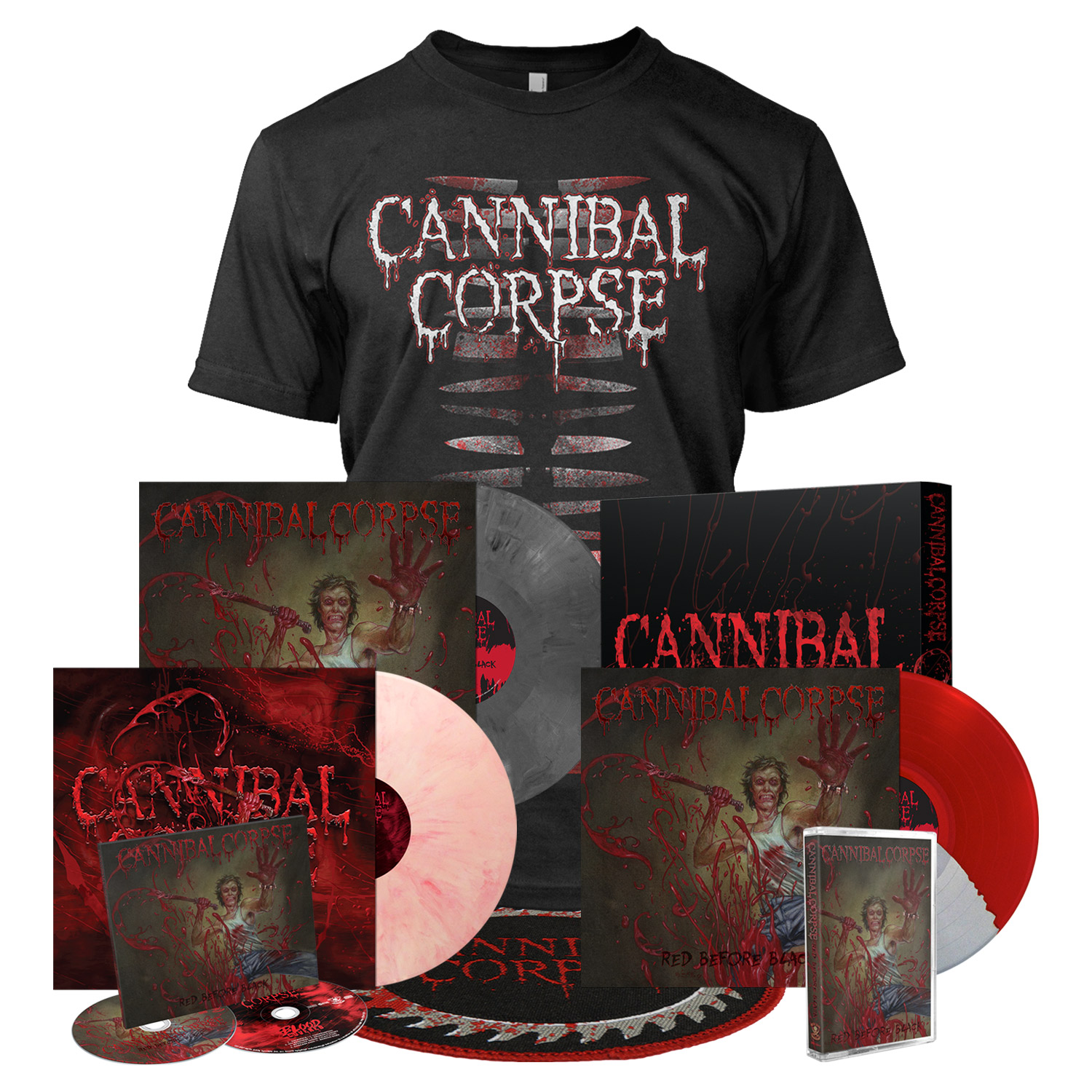 Red before black. Футболка Cannibal Corpse Red before Black.